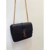 YSL Saint Laurent Sulpice Medium In Matelasse Leather Black CY01017