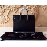 Designer YSL Saint Laurent Classic Small Sac De Jour In Black Leather CY01032