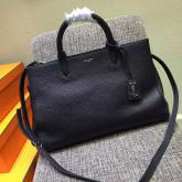 Replica YSL Yves Saint Laurent Medium Cabas Rive Gauche Bag In Black CY01059