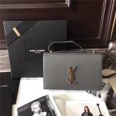 YSL Saint Laurent Medium Dylan Satchel In Grey Calfksin CY01070