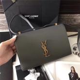 YSL Saint Laurent Medium Dylan Satchel In Grey Calfksin CY01070