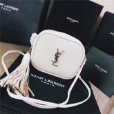 Designer YSL Monogram Saint Laurent Blogger Bag In White Leather CY01113