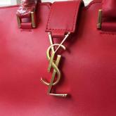 YSL Yves Saint Laurent Cabas Y Calfskin Red Leather Tote Bag Replica CY01132