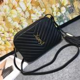 YSL Saint Laurent Lou Camera Bag In Quilted Black Leather 520534 Replica CY01135