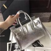 Replica YSL Saint Laurent Sac De Jour Souple Bag In Silver Metallic Leather 485020 CY01175