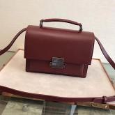 Replica YSL Yves Saint Laurent Medium Bellechasse Bag In Dark Red Leather CY01260