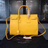 YSL Saint Laurent Classic Small Sac De Jour In Yellow Leather CY01277