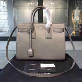 YSL Saint Laurent Classic Small Sac De Jour In Grey Leather CY01308