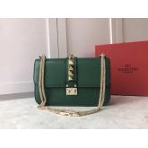 Valentino Garavani Chain Cross Body Bag Green CY00583