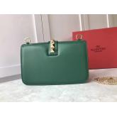 Valentino Garavani Chain Cross Body Bag Green CY00583