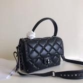 Valentino Candystud Black Rockstuds Top Handle Bag Black CY00636