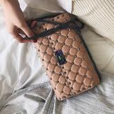 Valentino Garavani Rockstud Spike Iridescent Chain Bag Beige CY00644