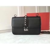 Valentino Garavani Chain Cross Body Bag Black With Black Studs CY00767