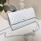 Replica Valentino Garavani Free Rockstud Spike Chain Bag White CY00777