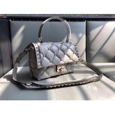 Designer Valentino Candystud Top Handle Bag Grey CY00819