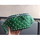 Valentino Free Rockstud Spike Belt Bag Green CY01041