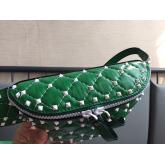 Valentino Free Rockstud Spike Belt Bag Green CY01041