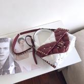 Replica Valentino Candystud Top Handle Bag Wine White CY01187