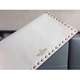 Valentino Garavani Rockstud Leather Pouch White CY01259