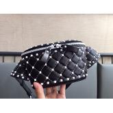 Valentino Free Rockstud Spike Belt Bag Black CY01270