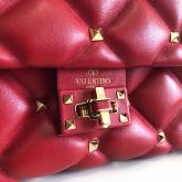 Valentino Candystud Top Handle Bag Red CY01305